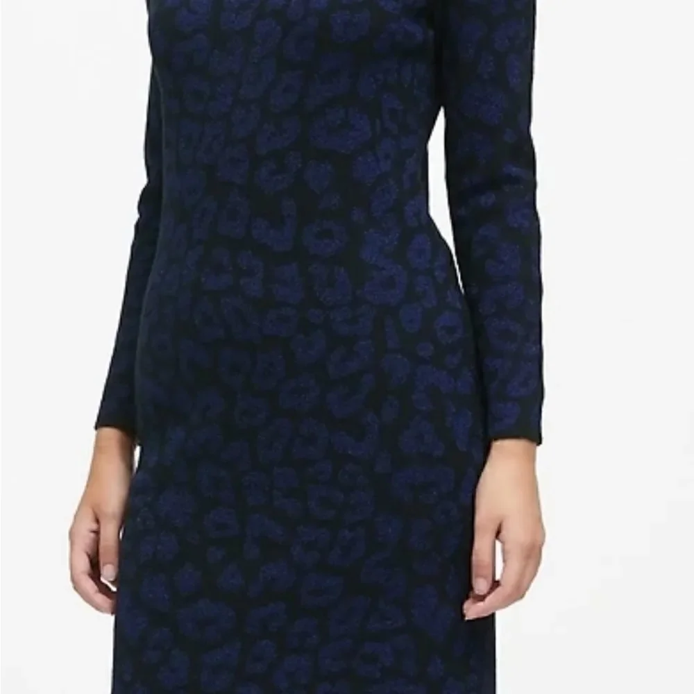 NWT Banana Republic Leopard Sweater Dress - Picture 6 of 11